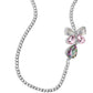 Fluttering Finesse - Pink - Paparazzi Necklace Image