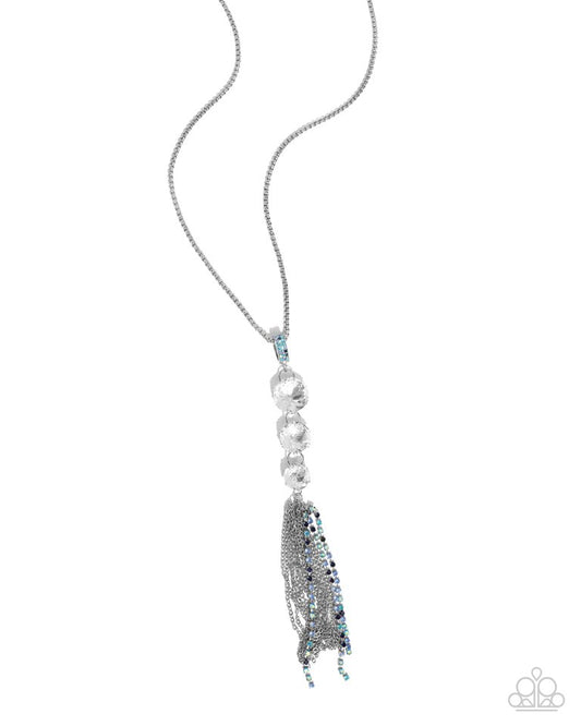 Stacked Standpoint - Blue - Paparazzi Necklace Image