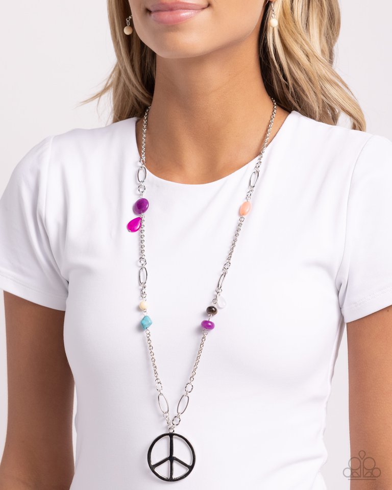 Peaceful Playtime - Purple - Paparazzi Necklace Image