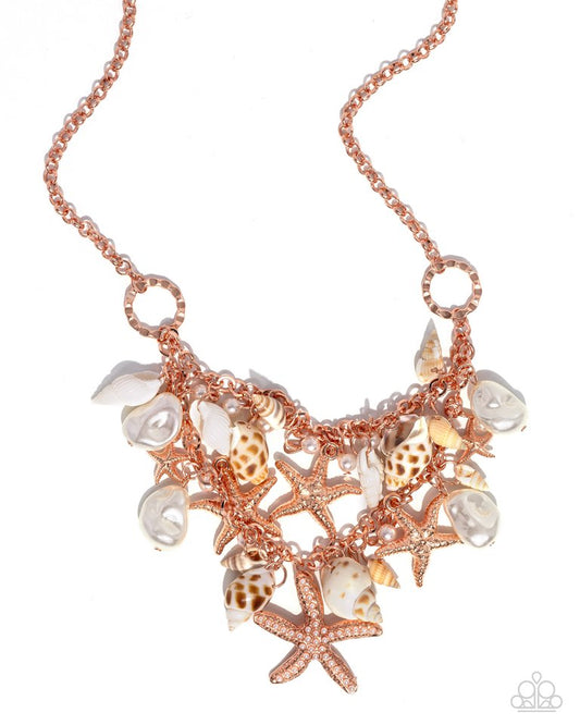 Seashell Shanty - Copper - Paparazzi Necklace Image