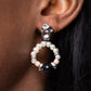 Swirl Selfie - Black - Paparazzi Earring Image