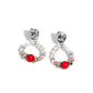 Swirl Selfie - Red - Paparazzi Earring Image