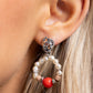 Swirl Selfie - Red - Paparazzi Earring Image