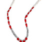 Dainty Diversity - Red - Paparazzi Necklace Image