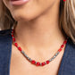 Dainty Diversity - Red - Paparazzi Necklace Image