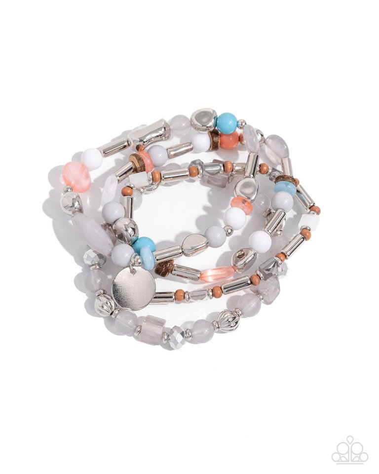 Cloudy Chic - Silver - Paparazzi Bracelet Image