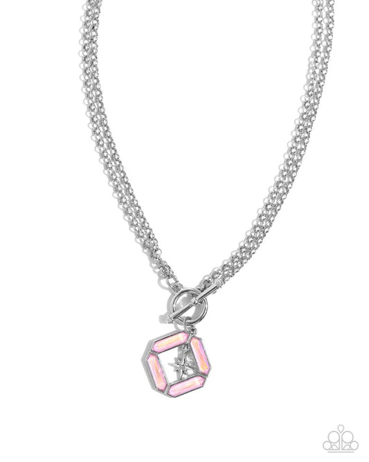 Compass Cadenza - Pink - Paparazzi Necklace Image