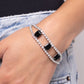 Embedded Elegance - Black - Paparazzi Bracelet Image