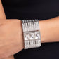 Dramatic Diva - White - Paparazzi Bracelet Image