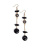 Blissful Balance - Black - Paparazzi Earring Image