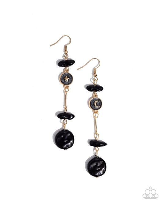 Blissful Balance - Black - Paparazzi Earring Image