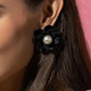 Blooming Backdrop - Black - Paparazzi Earring Image