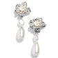 Esteemed Elite - White - Paparazzi Earring Image