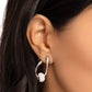 Secret Standout - White - Paparazzi Earring Image