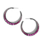 Embedded Edge - Pink - Paparazzi Earring Image