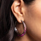Embedded Edge - Pink - Paparazzi Earring Image