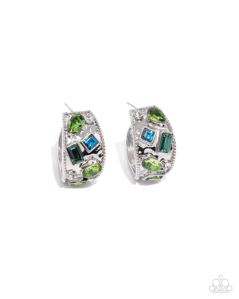 Antique Dealer - Green - Paparazzi Earring Image