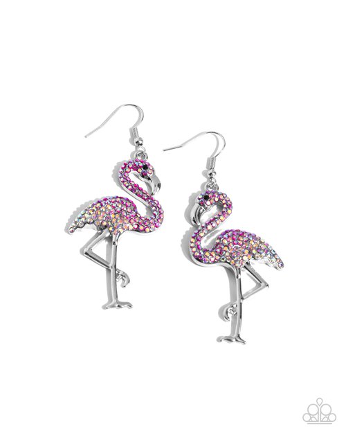 Flamingo Flourish - Paparazzi Earring Image