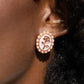 Rosy Relic - Copper - Paparazzi Earring Image