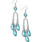 Winged Wardrobe - Blue - Paparazzi Earring Image