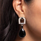 In ARCHING Order - Black - Paparazzi Earring Image