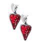 Glossy Goodwill - Red - Paparazzi Earring Image