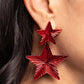 Patriotic Promise - Red - Paparazzi Earring Image