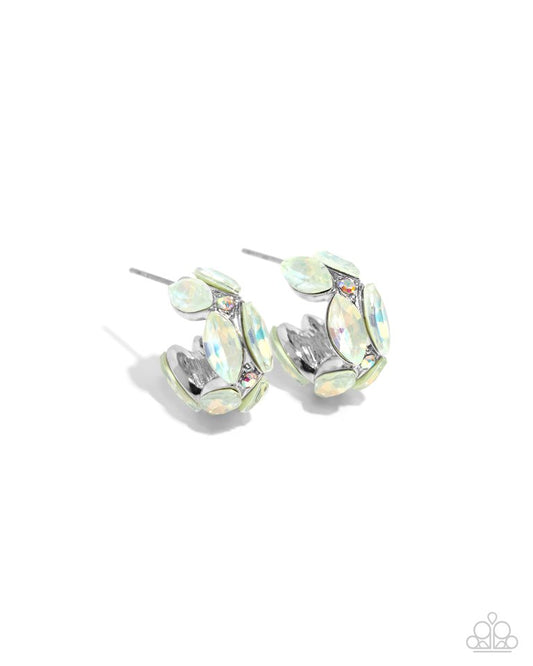 Dazzling Destiny - Green - Paparazzi Earring Image