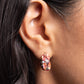 Dazzling Destiny - Orange - Paparazzi Earring Image