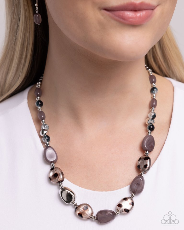 Spotted Safari - Black - Paparazzi Necklace Image