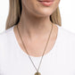 Seahorse Solo - Brass - Paparazzi Necklace Image