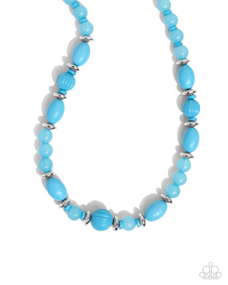 Confidence Cache - Blue - Paparazzi Necklace Image