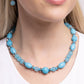 Confidence Cache - Blue - Paparazzi Necklace Image