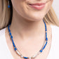 Basic Beading - Blue - Paparazzi Necklace Image