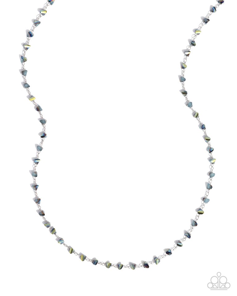 Chiseled Candidate - Blue - Paparazzi Necklace Image