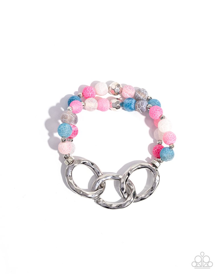 Hammered Haven - Pink - Paparazzi Bracelet Image