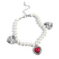 Heart-struck Haven - Red - Paparazzi Bracelet Image