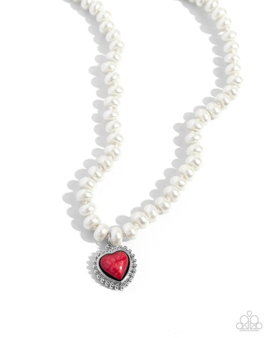 Modest Malibu - Red - Paparazzi Necklace Image