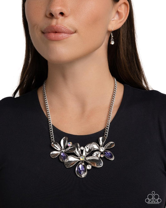 Twirling Triad - Purple - Paparazzi Necklace Image