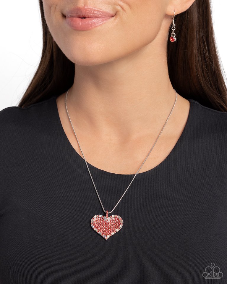 Affectionate Advance - Red - Paparazzi Necklace Image