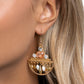 Metropolitan Majesty - Gold - Paparazzi Earring Image