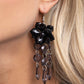 Hawaiian Hallmark - Black - Paparazzi Earring Image