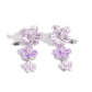 Balanced Bouquet - Purple - Paparazzi Earring Image