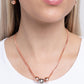 Beaming Beads - Copper - Paparazzi Necklace Image