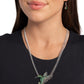 Hummingbird Headline - Green - Paparazzi Necklace Image