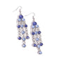 Cascading Clarity - Blue - Paparazzi Earring Image