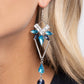 Shoulder-Dusting Shimmer - Blue - Paparazzi Earring Image