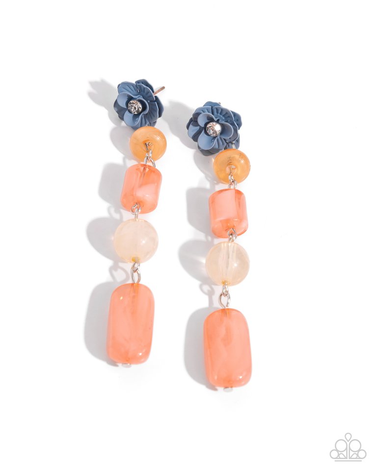 Meditative Magic - Orange - Paparazzi Earring Image