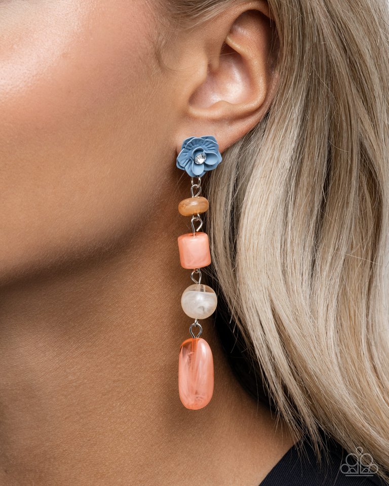 Meditative Magic - Orange - Paparazzi Earring Image