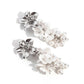 Bouquet Bling - White - Paparazzi Earring Image